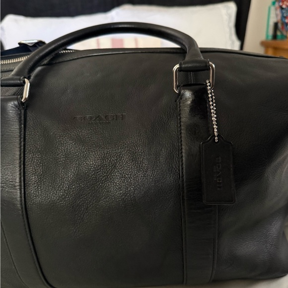 Coach black Leather Men's Bag duffle bag - Picture 2 of 9